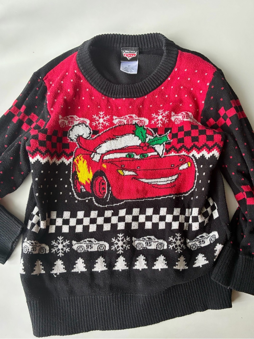 Disney Cars Lighting MCQUEEN Christmas sweater